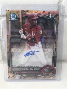Naibel Mariano 1st bowman auto Snack Pack Popcorn 3/5! Reds CPA-NM - Picture 1 of 3