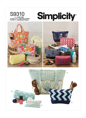 Simplicity 9310 TOTES & BAGS Simplicity Sewing Pattern Assorted sizes - Image 1 of 4