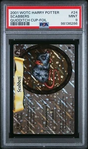 2001 WOTC Harry Potter Scabbers #24 Rare Foil PSA 9 - Picture 1 of 2