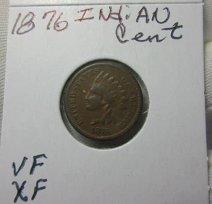1876 INDIAN HEAD CENT PENNY ~ VF / XF ~ VERY FINE / EXTRA FINE COIN  (Item C) - Picture 1 of 5