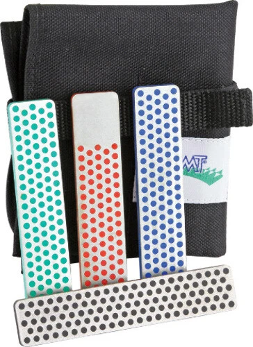 Kit de piedras de afilar DMT Diamond W4K Incluye malla 325 grano grueso azul, verde extra fi Foto 1 de 1
