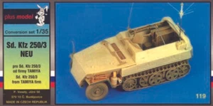 Plus Model 119 - 1:3 5 Detailsets Sdkfz 250/3 Conversion Phrase pour Tamiya Kit - Photo 1 sur 1