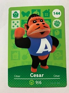Cesar #144 Animal Crossing Amiibo Card Nintendo Pack Fresh - Picture 1 of 1