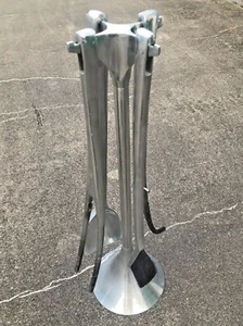 Fuego Cast Aluminum Fireplace Tools Set Umbra RARE High End Quality Italian - Picture 1 of 6