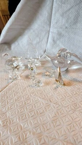 Lot Of 8 Crystal Figurines 5 Swarovski Icet Arte Murano, 5 Swarovski Boxes - Picture 1 of 21