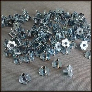 50 piezas 1/4"x20 de lujo 6 clavijas en T tuercas - Imagen 1 de 1