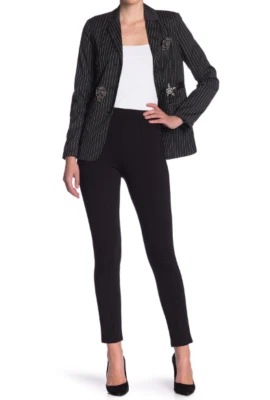 Leggings Romeo & Juliet Couture Cosidos Sólidos Negros Talla S Foto 1 de 3