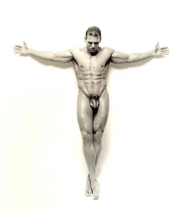 Jeff Palmer, "Untitled" (Cross), B&W Photo Art, Rare, Gay, LGBQT+, #2/10, 2000 - Picture 1 of 7