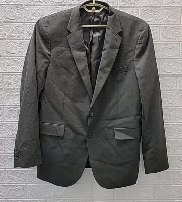 New MANGO Slim Fit 2 Button Suit Blazer Olive Size 44 - Image 1 of 4