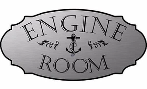 Edelstahl Farbe "Maschinenraum" Maritim Türschild - Kostenloser Versand - Bild 1 von 1