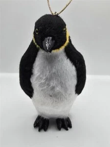 New Faux Fur Emperor Penguin Christmas Tree Ornament Furry Holiday Decoration - Picture 1 of 4