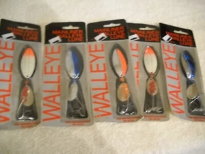 Mainliner Walleye Spoon, Spoon-Spiner Combo Lure, 5pc New - Picture 1 of 8