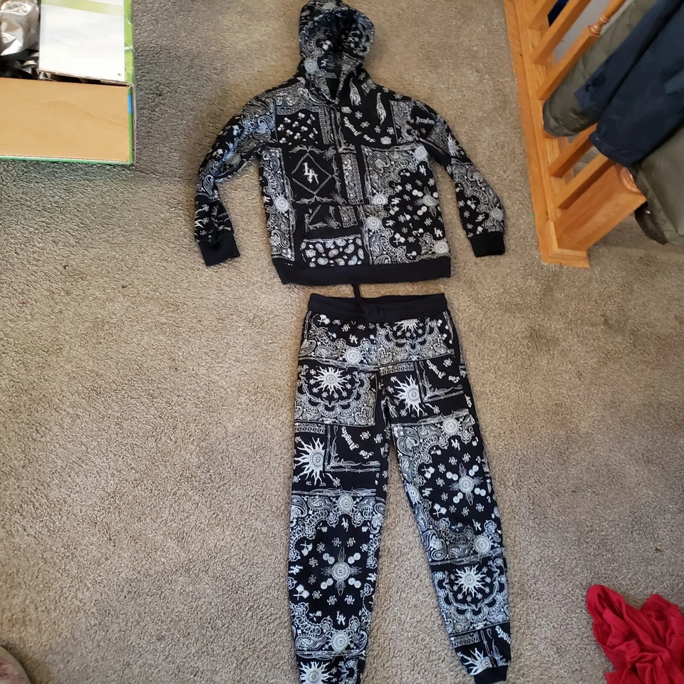 Niños Niñas Forever 21 LA Dodgers Hot Wheels Negro Pantalones Sudadera Camisa Sudadera con Capucha 10-12 Foto 1 de 4