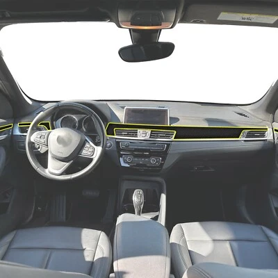 Виниловая наклейка отделка приборной панели и двери подходит для BMW X1 2020-2022 годов выпуска - Изображение 1 из 4