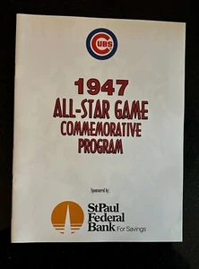Chicago Cubs 1947 All Star Game Commemorative Program Replica MINT - Picture 1 of 4