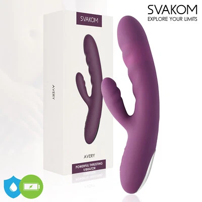 Svakom Avery - Powerful Thursting Rabbit Vibrator - G-Spot & Clitoral Vibrator - Bild 1 von 4