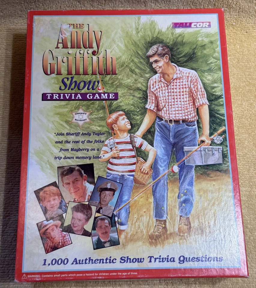 Винтажная игра 1998 The Andy Griffith Show Trivia - в комплекте в коробке, игры Talicor - Изображение 1 из 4