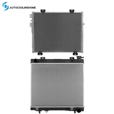 Cooling Radiator And A/C Condenser For 2005-07 2008 2009 2010 2011 Dodge Dakota Foto 1 de 4