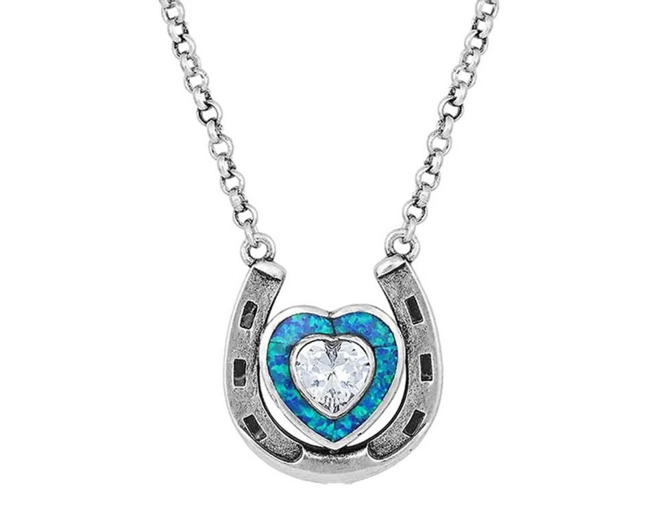 Collar Montana Silversmiths para mujer Love Inside Luck 19" NC4923 Foto 1 de 1