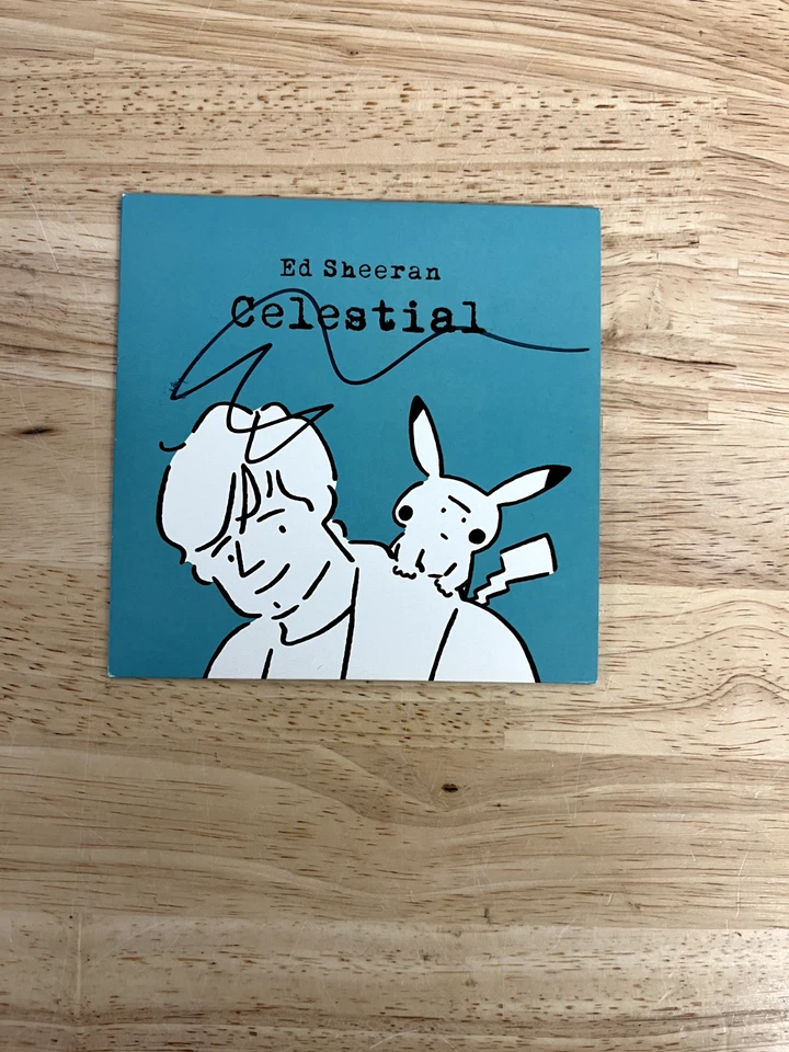 Ed Sheeran CD Celestial Pokemon Signed Brand New             - Imagem 1 de 2