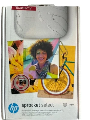 HP Sprocket Select Portable Printer, 2.3x3.4" Instant Photo Printer - Eclipse - Image 1 of 2