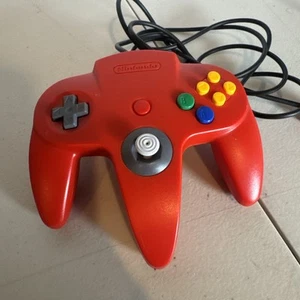 Official Nintendo 64 Controller AUTHENTIC 👾 OEM N64 Remote Original NUS-005 Red - Picture 1 of 5