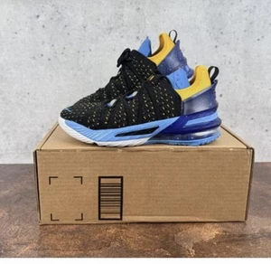 Nike LeBron 18 Minneapolis Lakers Youth Trainers Shoes Sneakers Size 5Y - Picture 1 of 4