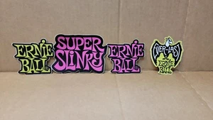 Lot Of 4 Ernie Ball Stickers Super Slinky - Picture 1 of 3