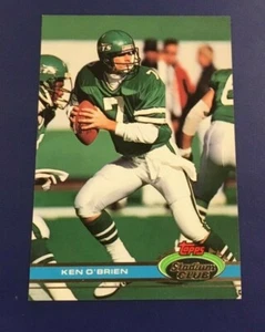1991 Topps Stadium Club # 83 KEN O'BRIEN New York Jets Great Card !   - Picture 1 of 1
