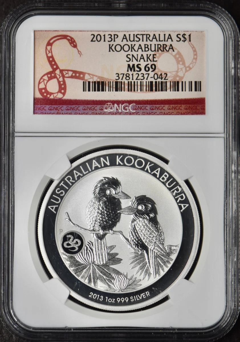 2013年 PCGS MS69 オーストラリア クーカバラ 銀貨 2013年 (新品
