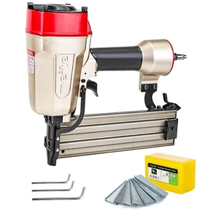 meite ST64E 14 Gauge Pneumatic Concrete T Nailer with 400 PCS Concrete Nails - Picture 1 of 7