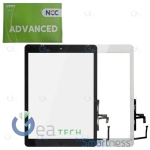 TOUCH SCREEN APPLE IPAD 5 AIR WIFI 3G A1474 NCC ADVANCED VETRO 9.7" + TASTO HOME - Zdjęcie 1 z 3