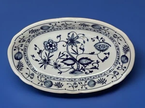 Triptis Porzellan Zwiebelmuster Germany Tray Platter Blue Onion Pattern Vintage - Picture 1 of 9