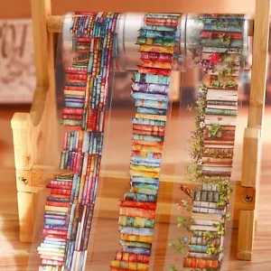 Reading Books PET Tape Stickers Journaling Card Planner DIY Scrapbooking Crafts - Picture 1 of 20