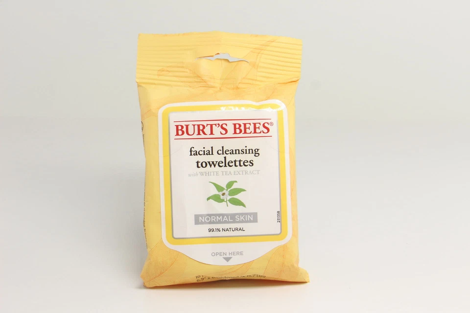 Burt's Bees Facial Cleansing Towelettes White Tea 10 Ct