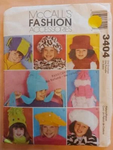 McCall's 3404 Child's Fashion Accessories Hats, Scarves, Mittens Pattern - Picture 1 of 2