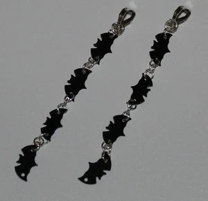 OHRCLIPS * FLEDERMAUS * SCHWARZ NEUWARE *HALLOWEEN* - Bild 1 von 2