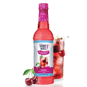 SKINNY SYRUP Sugar Free Cherry Flavor Zero Calorie Flavoring, 25.4 Fl Oz, 1 Pack - Picture 1 of 12