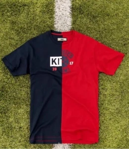 Kith x El Clasico Split T-Shirt Rot Navy Barcelona Neu mit Etikett Gr. L - Bild 1 von 1