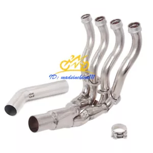 Slip For Suzuki GSXR 600 750 2006-2007 Motorcycle Exhaust Header Front Mid Pipe - Bild 1 von 9