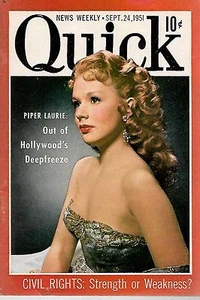 Pocket Magazine--Quick Sept. 51 cover piper Laurie-----346A - Bild 1 von 1