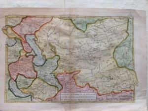 Persia, Georgia, Central Asia; Bonne. carta geografica 1780 - Imagen 1 de 4