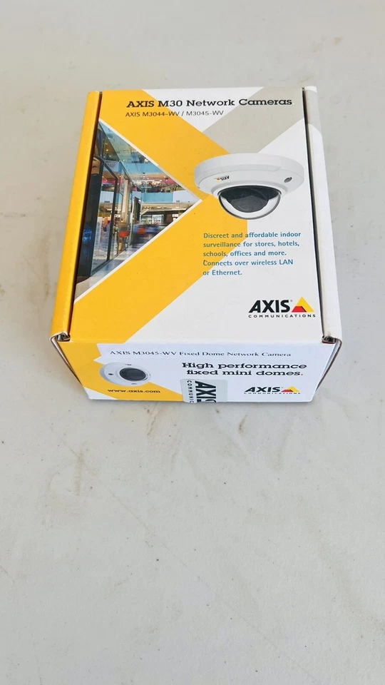 Camera Axis M3045-WV Wireless Network Mini Dome Cam Security System Camera - Image 1 of 3
