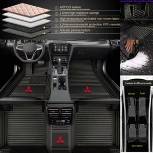For Mitsubishi All Models 1995-2025 Car Floor Mats Waterproof Auto Carpet Custom - Picture 1 of 19