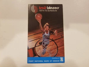 Portland Trail Blazers 1974/75 NBA Basketball Pocket Schedule - First National - Picture 1 of 2