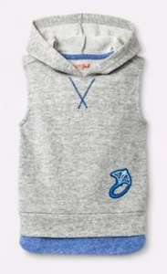 Cat & Jack Boys Toddler Sleeveless Hooded Tank Top Gray Select Size (4023) - Picture 1 of 2