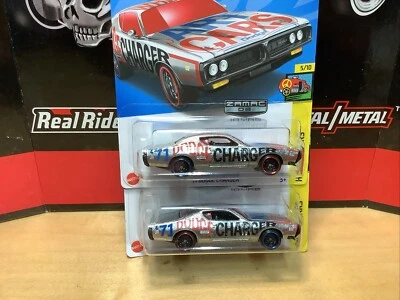 Hot Wheels Zamac '71 Dodge Charger Art Cars 109/250 WHEEL ERROR FRM LW - Image 1 of 4