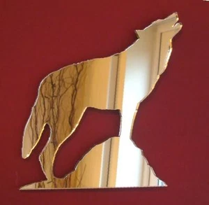 Espejos acrílicos en forma de lobo aullador (varios tamaños disponibles) - Imagen 1 de 1