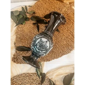 Black Marble Vase Urn - Picture 1 of 5