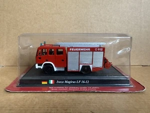 Del Prado Iveco Magirus LF 16-12, 1:64 Scale, Die Cast, On Base, Rare, Red. - Picture 1 of 9
